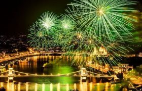 Danube river cruise Budapest with fireworks